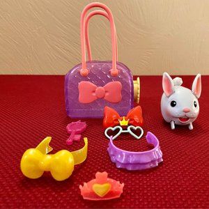 Chubby Puppies and Friends Satin White Bunny Fashion Carrier.